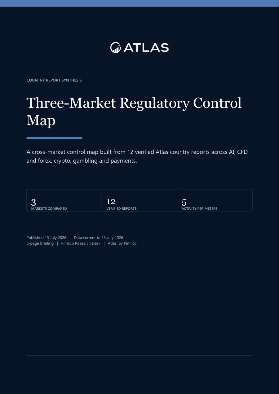 Three-Market Regulatory Control Map cover